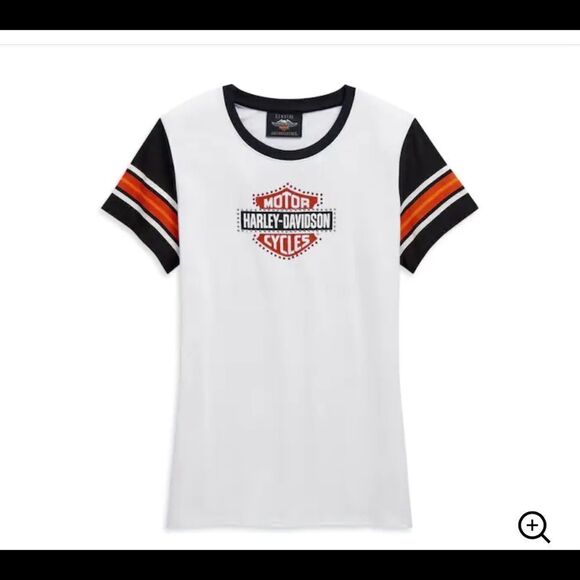 New Harley Davidson Womens embellished logo tee - Picture 1 of 5